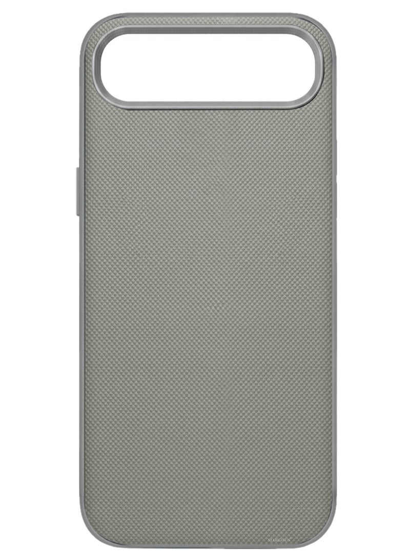 CATANES Vegan Leather Case for iPhone 17 Air - Slim Protective Back Cover with Raised Edge Screen & Camera Protection- Gray - Image 3